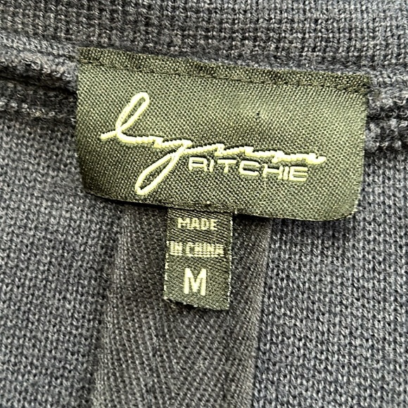 Lynn Ritchie cotton/bamboo blazer. Navy blue. Size Medium. - Picture 3 of 13